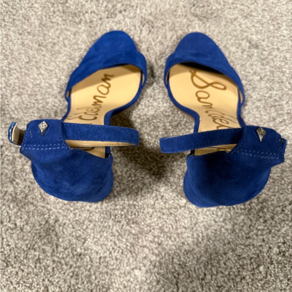 Sam Edelman Blue Suede Pumps - Picture 7 of 9